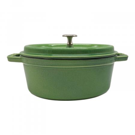 Staub (ストウブ) ピコ・ココット・オーバル グリーン 23cm