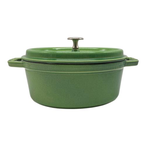 Staub (ストウブ) ピコ・ココット・オーバル グリーン 23cm