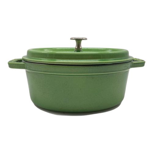 Staub (ストウブ) ピコ・ココット・オーバル グリーン 23cm