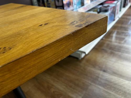 Knot antiques (ノットアンティークス) ダイニングテーブル TSN-1389 幅:約140㎝ ナチュラル×ブラック グリッドⅡ