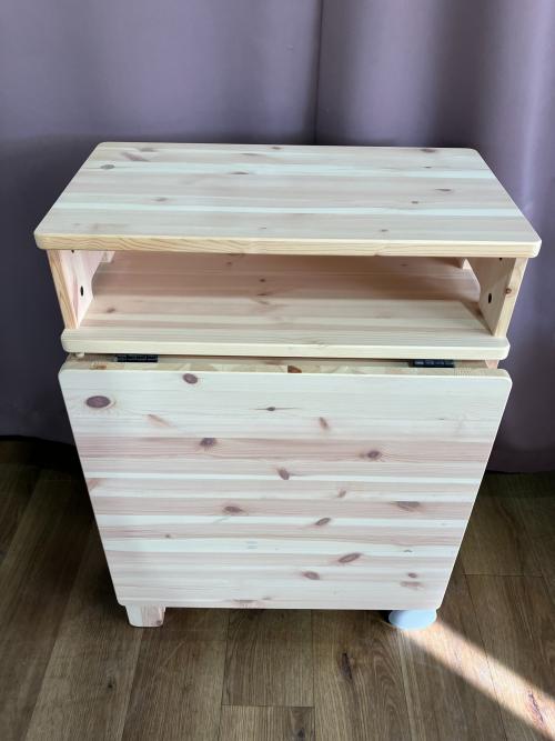 IKEA (イケア) 可動式ドロップリーフテーブル 幅:約64㎝ ナチュラル RESARO