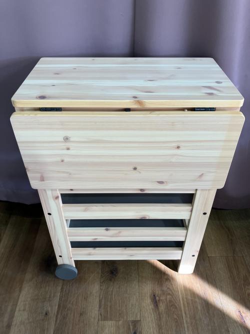 IKEA (イケア) 可動式ドロップリーフテーブル 幅:約64㎝ ナチュラル RESARO