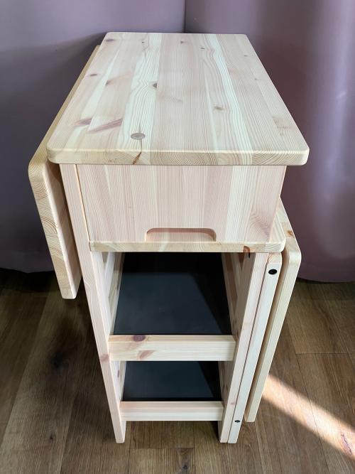 IKEA (イケア) 可動式ドロップリーフテーブル 幅:約64㎝ ナチュラル RESARO