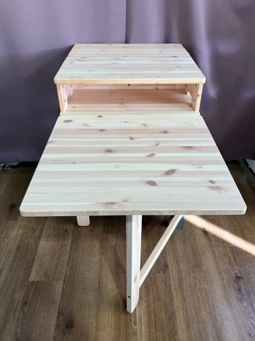 IKEA (イケア) 可動式ドロップリーフテーブル 幅:約64㎝ ナチュラル RESARO