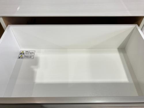 ニトリ キッチンカウンター 27 グレー×ホワイト リガーレ