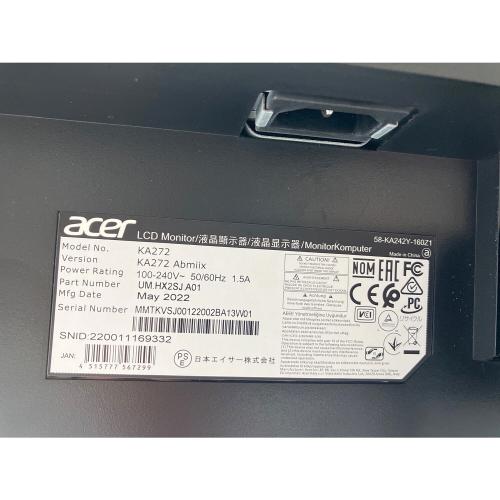 acer (エイサー) 液晶モニター KA272 27インチ 2022年製