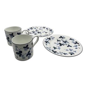 Wedgwood (ウェッジウッド) マグカップ・プレートセット ストロベリー インクブルー