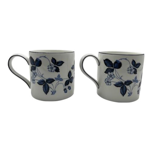 Wedgwood (ウェッジウッド) マグカップ・プレートセット ストロベリー インクブルー