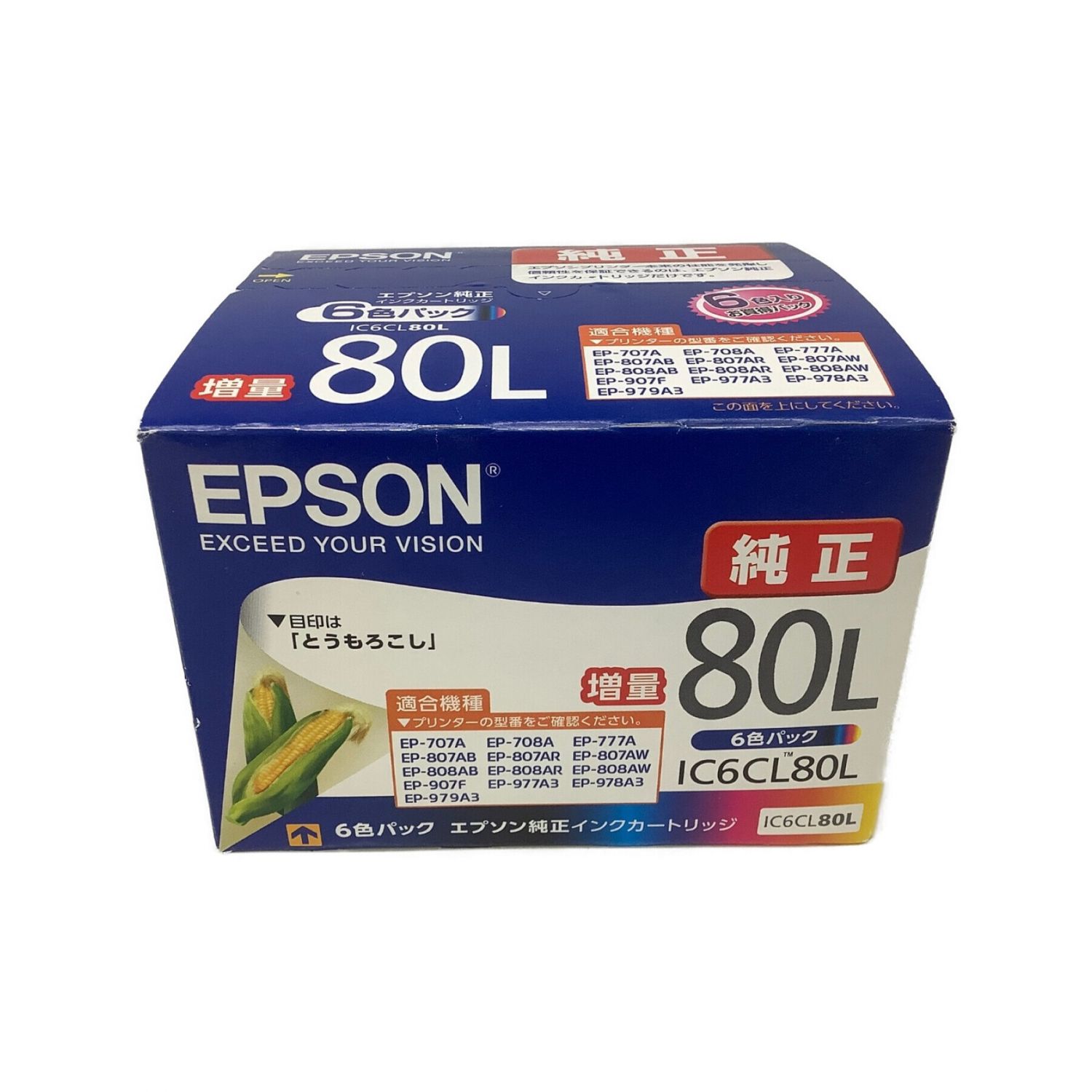 新品未使用箱開封済み☆EPSON IC6CL80L インクカートリッジ - オフィス