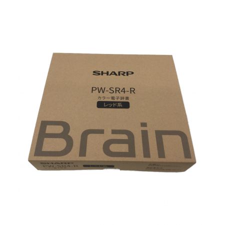 シャープ カラー電子辞書 Brain PW-SR4-R