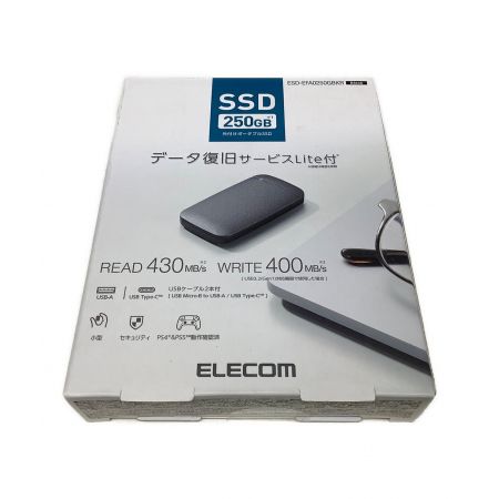 ELECOM 外付けポータブルSSD 250GB ESD-EFA0250GBKR