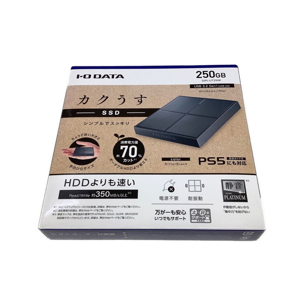 京都にて購入 ポータブルSSD 外付けSSD 2TB SSPL-UT2W IODATA | www