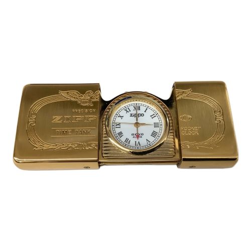 ZIPPO (ジッポ) ポケットクロック TIME TANK 1995年モデル ※時計保証無し