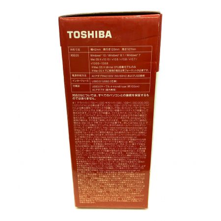 TOSHIBA  外付けHDD 2.0TB HD-ED-B20TK