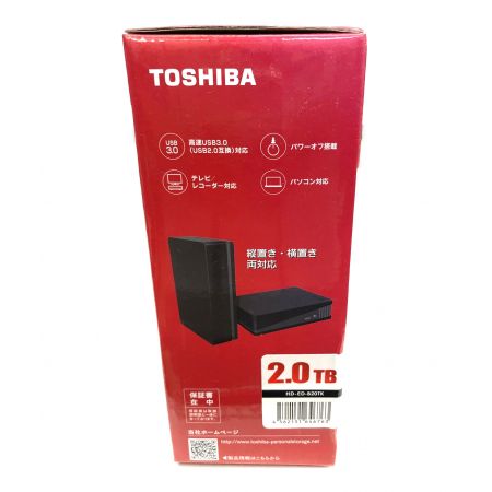 TOSHIBA  外付けHDD 2.0TB HD-ED-B20TK