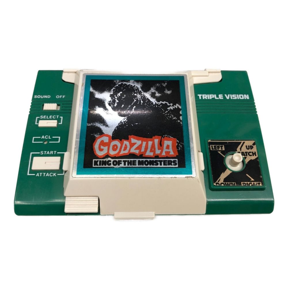 ジャンク品 BANDAI LCD TRIPLE VISION GODZILLA ゴジラ No.0200043 