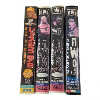 WWF(現WWE)・WCW アメリカンプロレス VHSビデオテープ 4本セット nWo セル版