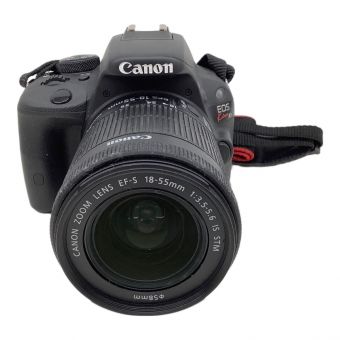 CANON (キャノン) デジタル一眼レフカメラ ダブルズームキット レンズ蓋1枚欠品 EOS Kiss X7 1800万画素 専用電池 SDHCカード対応 ISO100～12800 1/4000～30秒 251073003916