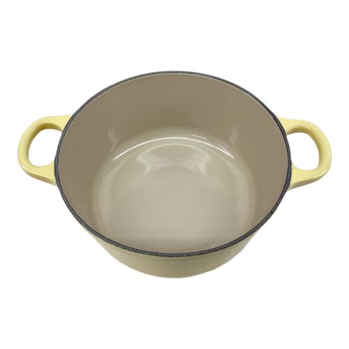 LE CREUSET (ルクルーゼ) 両手鍋 18cm ソレイユ ココット・ロンド