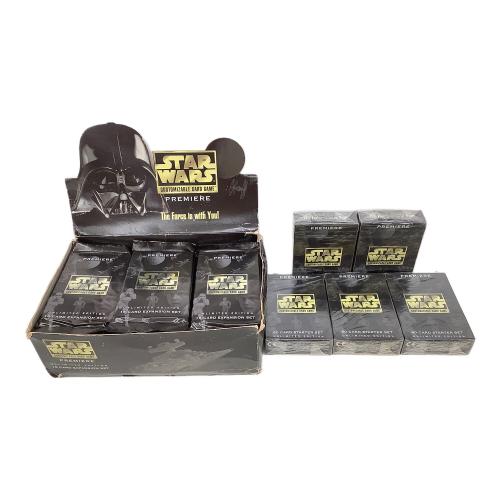 STAR WARS (スターウォーズ) カードゲーム 限定版 ブースターパック35パック＋スタータセット5箱  CUSTOMIZABLE CARD GAME PREMIERE 海外版