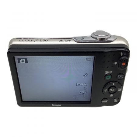 Nikon (ニコン) コンパクトデジタルカメラ COOLPIX L30 2005万画素 乾電池 SDカード対応  20025360｜トレファクONLINE