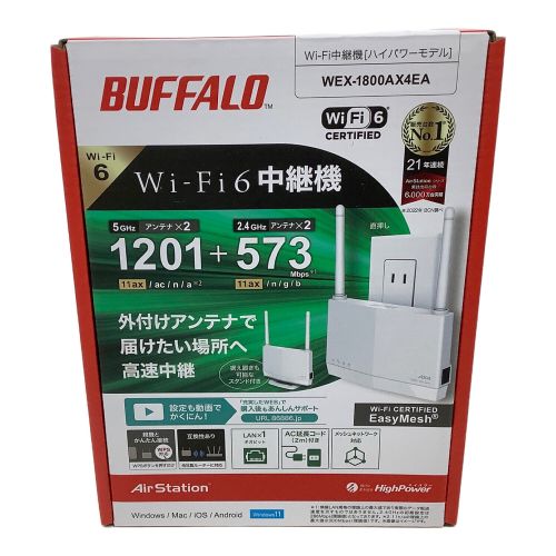 BUFFALO (バッファロー) Wi-Fi中継器 WEX-1800AX4EA