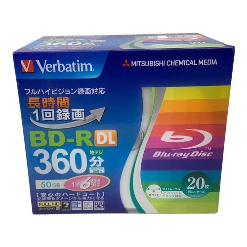 Verbatim BD-R DL 20枚 VBR260RP20V2