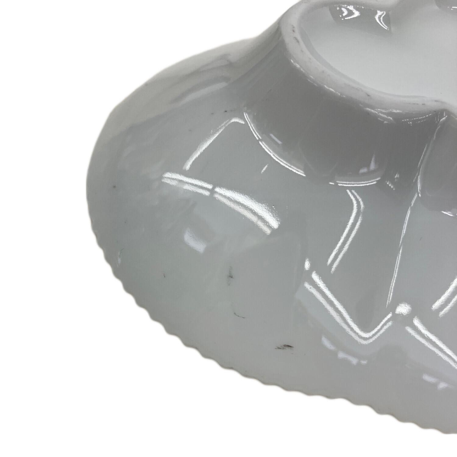 【美品】  ホワイトエレメンツ　オーバル　2P ROYAL COPENHAGEN (ロイヤル・コペンハーゲン)オーバルディシュ