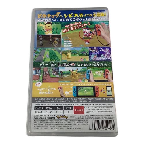 Nintendo Switch用ソフト ポケットモンスター Let'sGO ピカチュウ CERO A (全年齢対象)