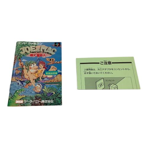 DECO データイースト スーパーファミコン用ソフト JOE&MAC 戦え原始人