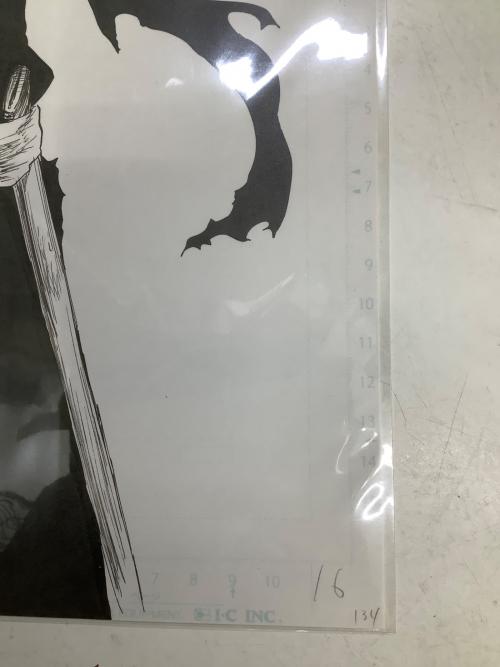 BLEACH (ブリーチ) 複製原稿2枚セット -506.The Fire 2- <BLEACH EX.> BB4 山本元柳斎重國　「卍解」「 残火の太刀」 B4サイズ