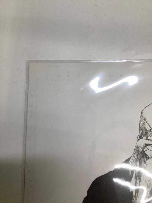 BLEACH (ブリーチ) 複製原稿2枚セット -506.The Fire 2- <BLEACH EX.> BB4 山本元柳斎重國　「卍解」「 残火の太刀」 B4サイズ