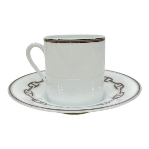 HERMES (エルメス) デミタスカップ&ソーサー シェーヌダンクル