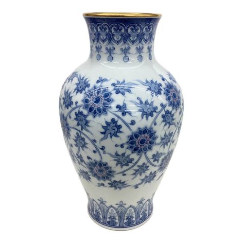 OKURA　(オークラ)　呉須唐草　花瓶　28cm