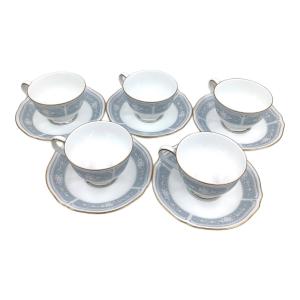 Noritake (ノリタケ) カップ&ソーサー レースウッドゴールド