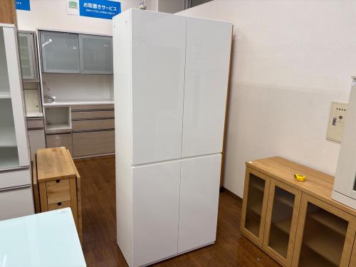 ニトリ キャビネット ホワイト 137 2枚扉 2段 ポルテ80