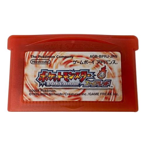 GBA ゲームボーイアドバンス用ソフト ポケットモンスター ファイアレッド