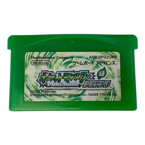 GBA ゲームボーイアドバンス用ソフト ポケットモンスター リーフグリーン