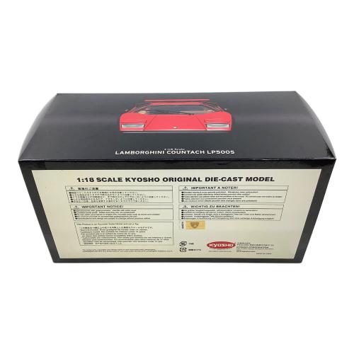 京商 (キョウショウ) モデルカー 1:18 SCALE KYOSHO ORIGINAL DIE-CAST MODEL LAMBORGHINI COUNTACH LP500S(Red) 08323R