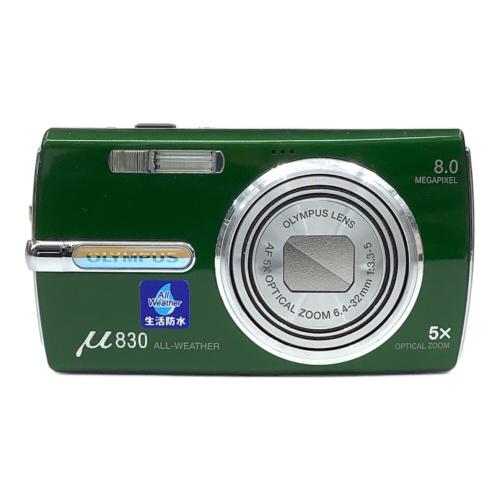 OLYMPUS (オリンパス) コンパクトデジタルカメラ μ830 ブリティッシュグリーン