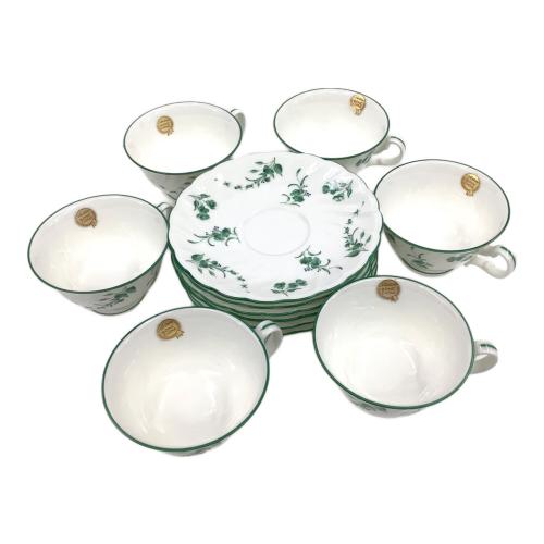 Noritake (ノリタケ) カップ&ソーサー N58027/9838 Studio collection グリーンフラワー