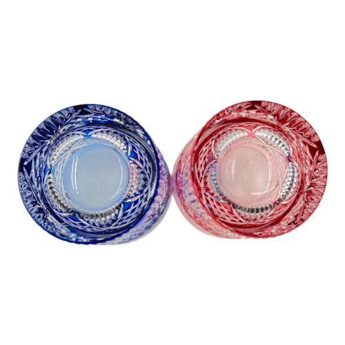 KAGAMI CRYSTAL (カガミクリスタル) ペアロックグラス 江戸切子