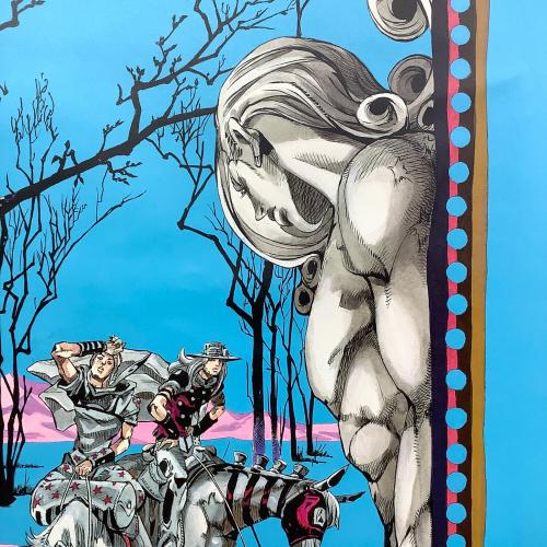 ジョジョの奇妙な冒険 (ジョジョノキミョウナボウケン) 荒木飛呂彦原画展-冒険の波紋- 7部 スティール・ボール・ラン ポスター