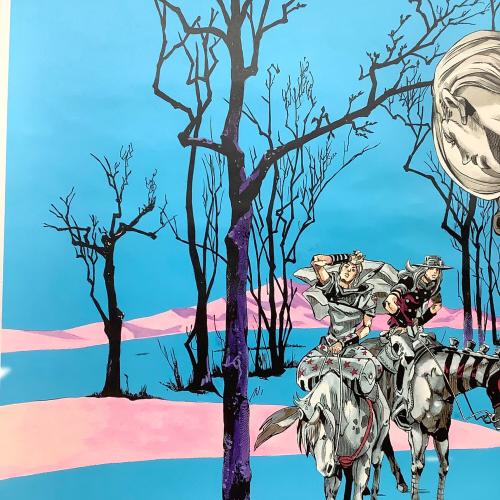 ジョジョの奇妙な冒険 (ジョジョノキミョウナボウケン) 荒木飛呂彦原画展-冒険の波紋- 7部 スティール・ボール・ラン ポスター