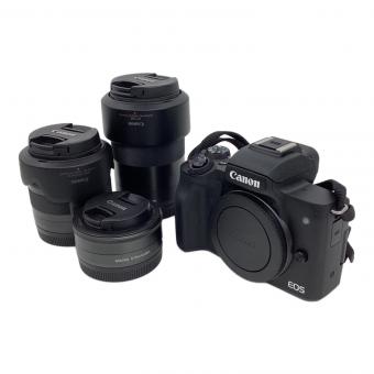 CANON (キヤノン) ミラーレス一眼カメラ EOS kiss M CANON90EXストロボ付 単焦点/広角レンズEF-M 22mm 1:2 STM付