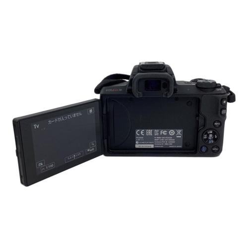 CANON (キヤノン) ミラーレス一眼カメラ EOS kiss M CANON90EXストロボ付 単焦点/広角レンズEF-M 22mm 1:2 STM付