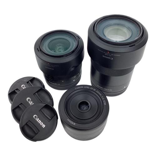 CANON (キヤノン) ミラーレス一眼カメラ EOS kiss M CANON90EXストロボ付 単焦点/広角レンズEF-M 22mm 1:2 STM付