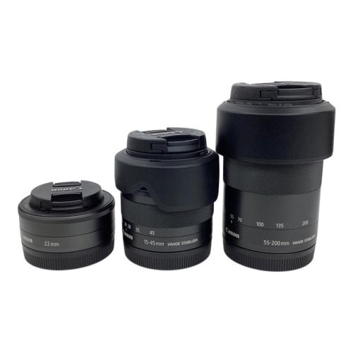 CANON (キヤノン) ミラーレス一眼カメラ EOS kiss M CANON90EXストロボ付 単焦点/広角レンズEF-M 22mm 1:2 STM付