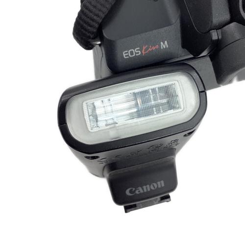 CANON (キヤノン) ミラーレス一眼カメラ EOS kiss M CANON90EXストロボ付 単焦点/広角レンズEF-M 22mm 1:2 STM付