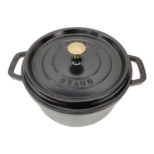 Staub (ストウブ) ピコ・ココット 24 cm ブラック